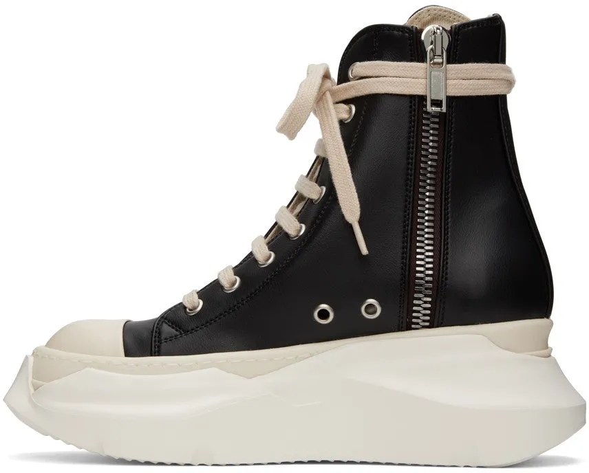 RICK OWENS DRKSHDW Black Abstract High-Top Sneakers