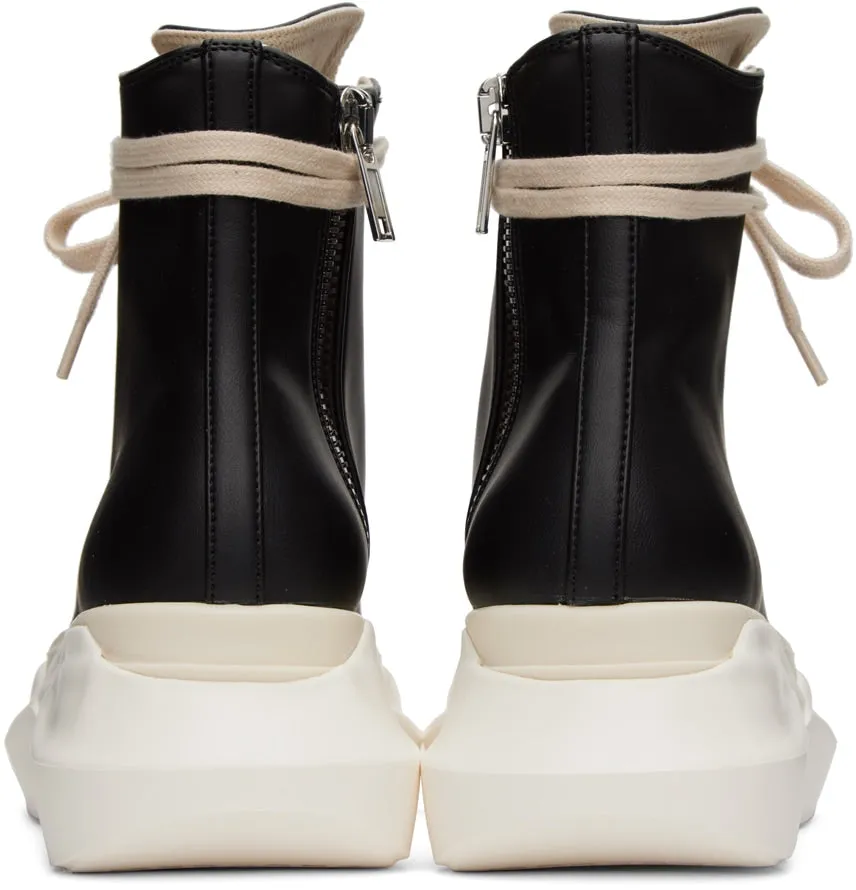 RICK OWENS DRKSHDW Black Abstract High-Top Sneakers