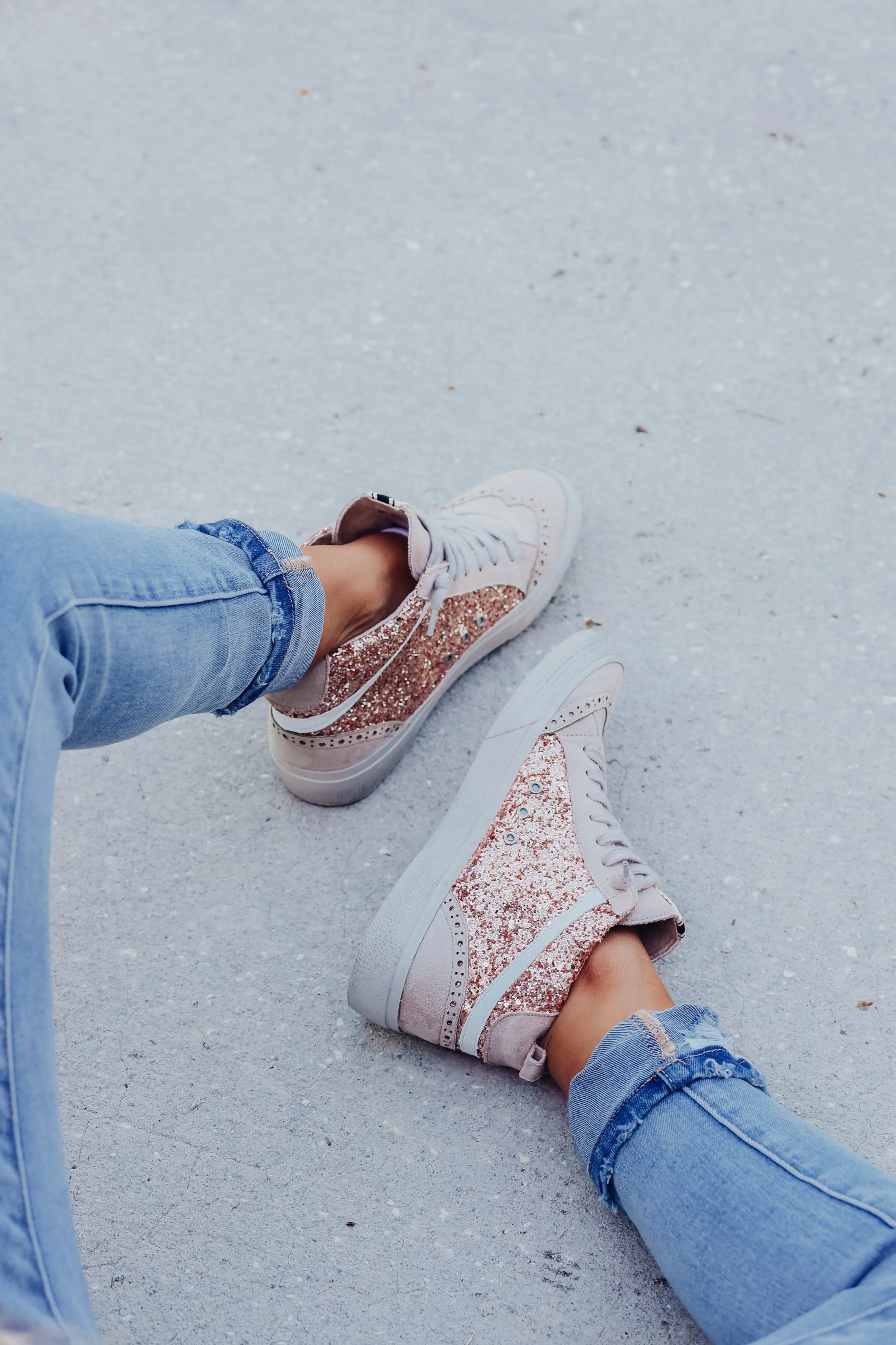 Rina High Top Sneaker by ShuShop - Rose Gold