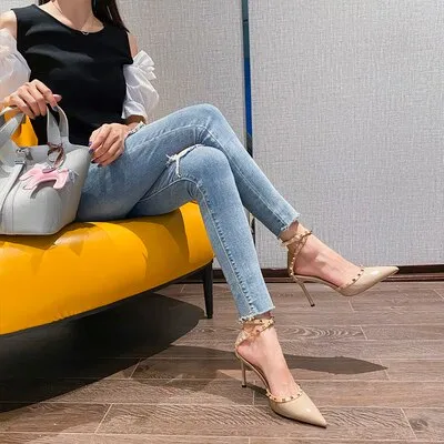 Rivet High Heels Women's Shoes