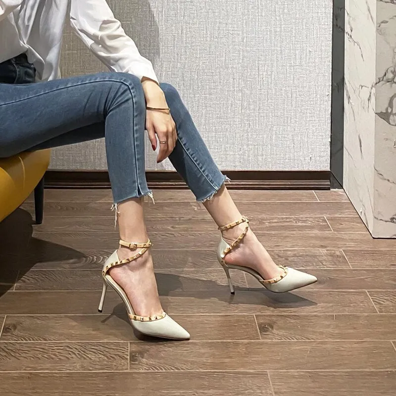 Rivet High Heels Women's Shoes