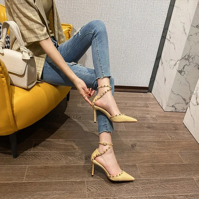 Rivet High Heels Women's Shoes