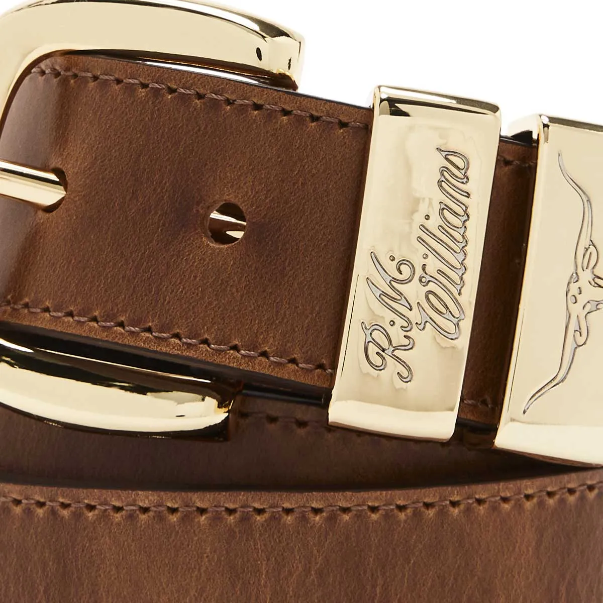 RM WILLIAMS Drover 1.5" Belt - Mens - Caramel