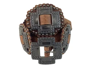 Roper Belt Womens Cross Conchos (5406790T)