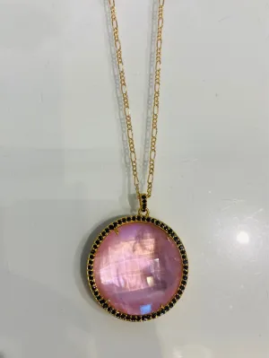 Round Pendant - Pink
