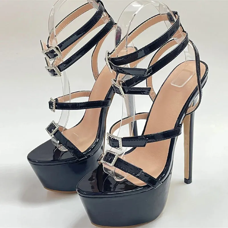 Runway Style Sexy High Heels Platform Sandals For Women