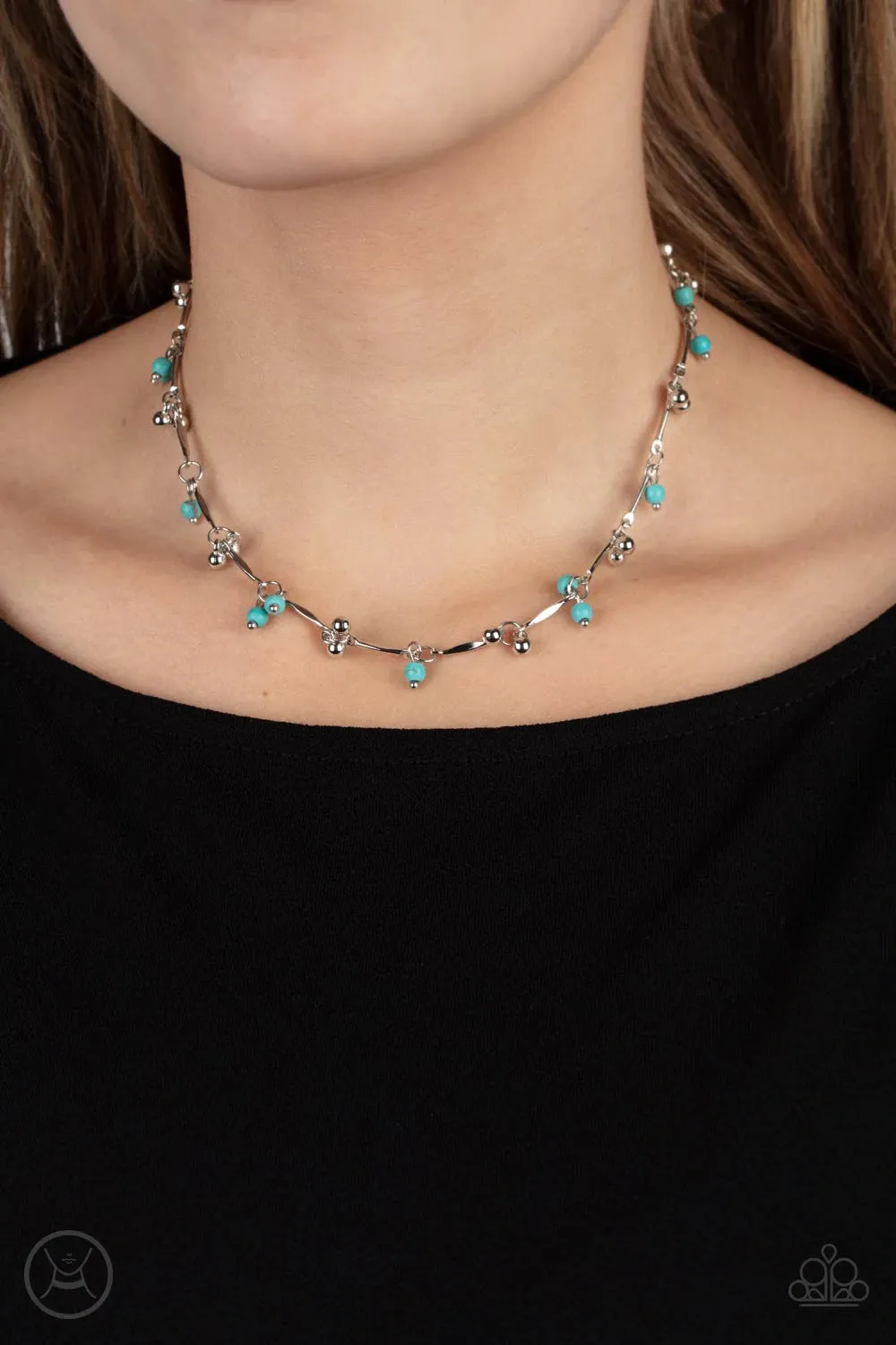 Sahara Social - Blue (Choker) Necklace