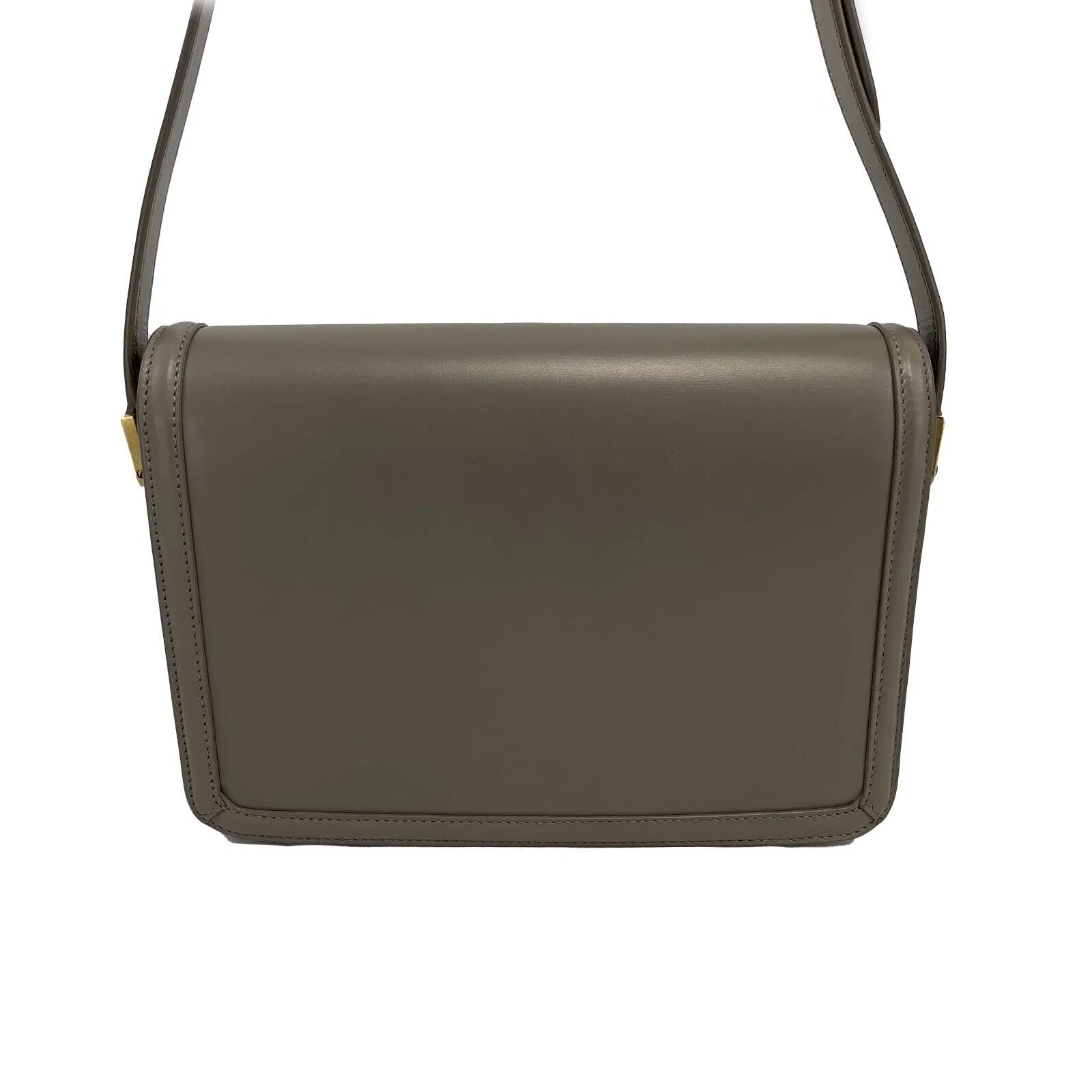 Saint Laurent - Solferino Medium Satchel in Box Saint Laurent Leather Crossbody