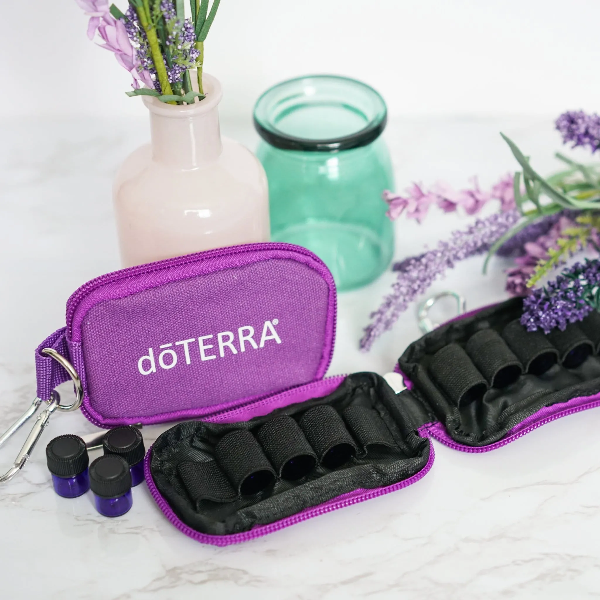 Sample Vial Keychain Pouch for Essential Oils