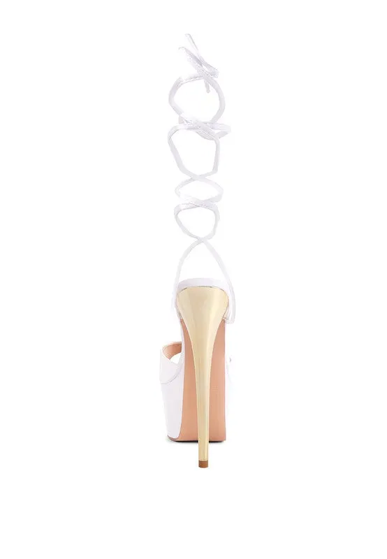 SATIN PLATFORM HEEL