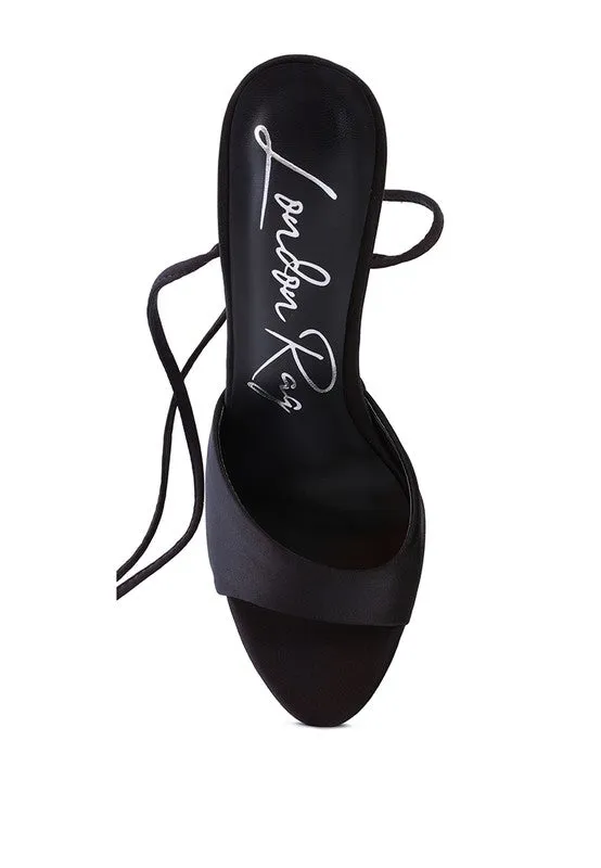SATIN PLATFORM HEEL
