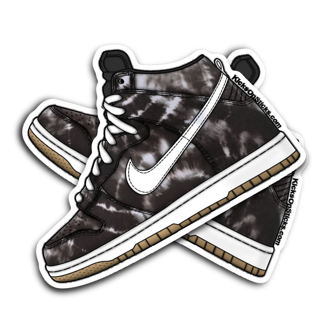 SB Dunk High "Tie Dye" Sneaker Sticker