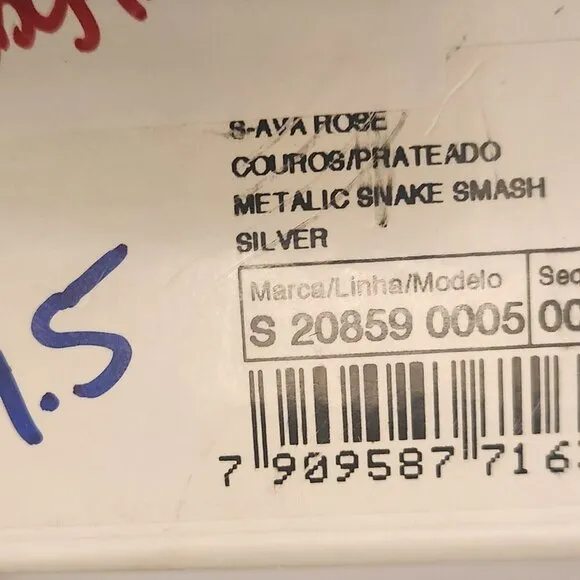 Schutz Leather &quot;Ava Rose Heels&quot; Metallic Snake Smash. NIB. Size 9.5