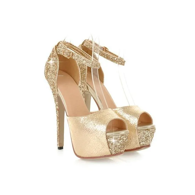 Sexy High Heels Platform Pumps Muber
