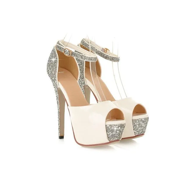 Sexy High Heels Platform Pumps Muber