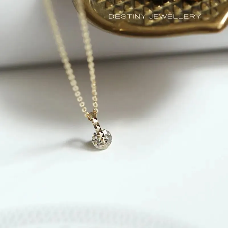 Shimmering Geometric Drop Necklace
