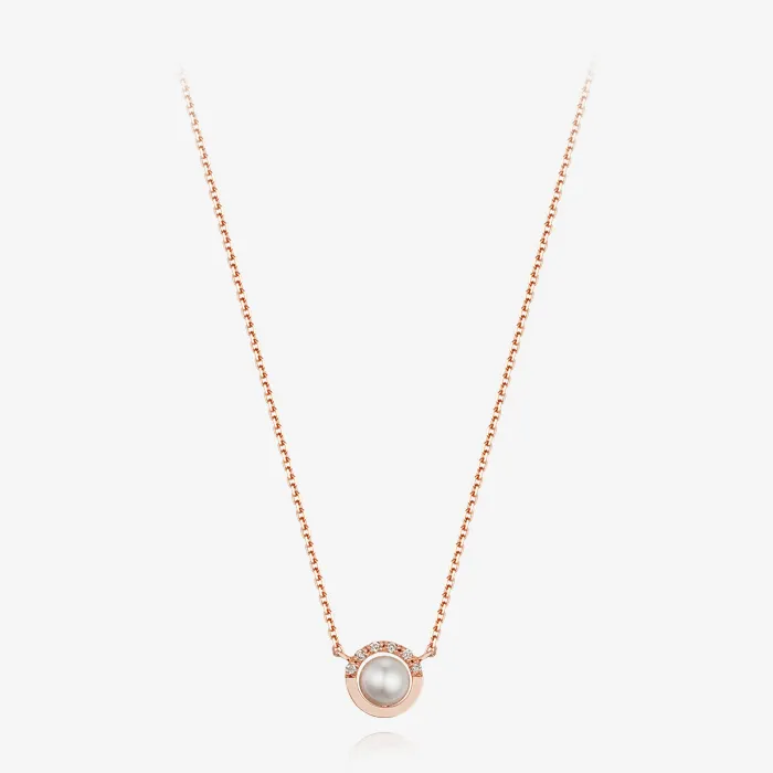 Signature. D Gold Pearl Necklace JDRNRTF524S