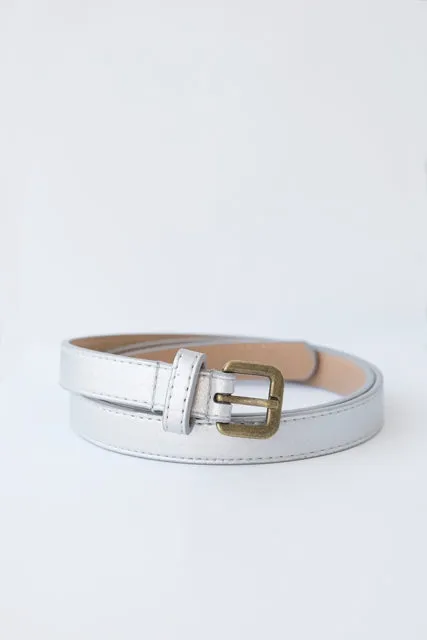 Silver Block Belt
