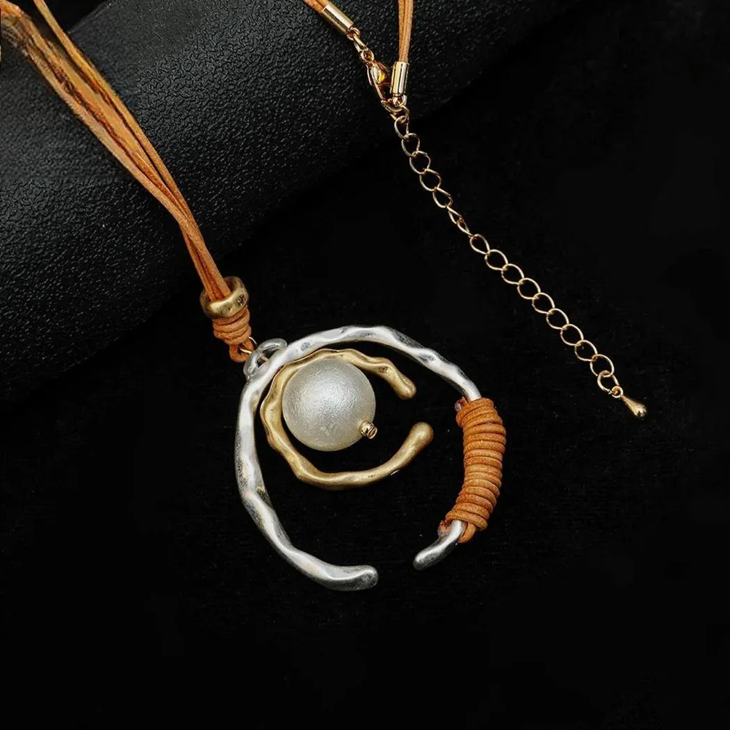 Silver Color Geometric Long Chains New in Necklace for Women