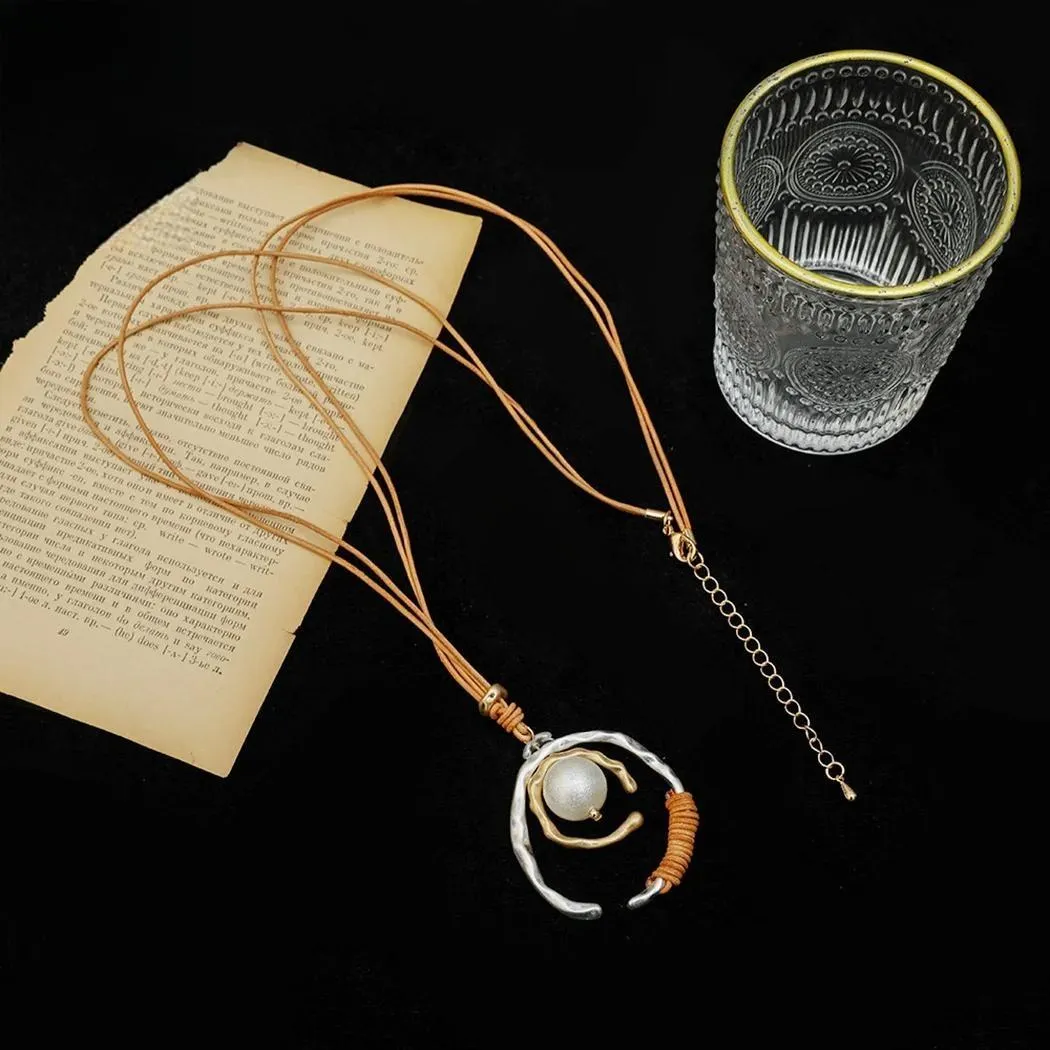 Silver Color Geometric Long Chains New in Necklace for Women