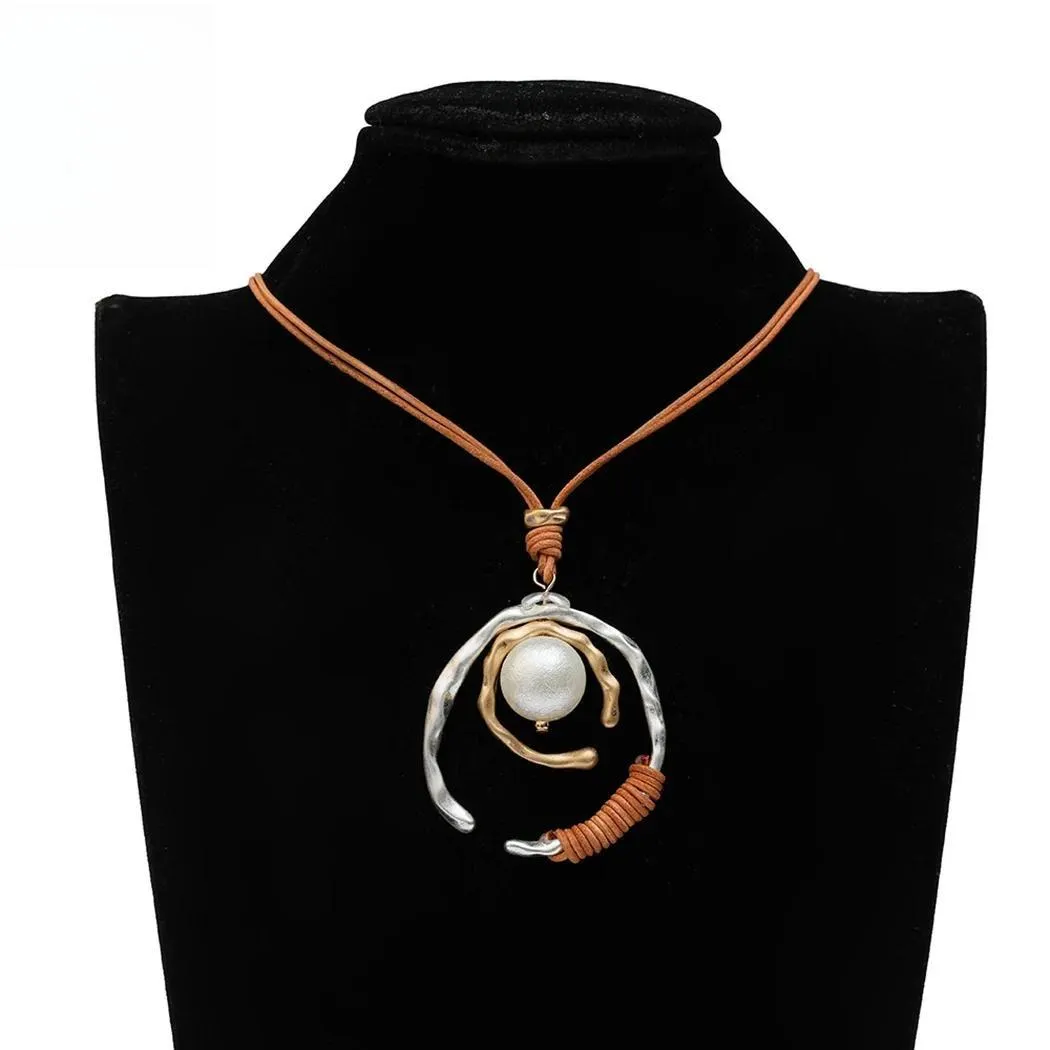 Silver Color Geometric Long Chains New in Necklace for Women