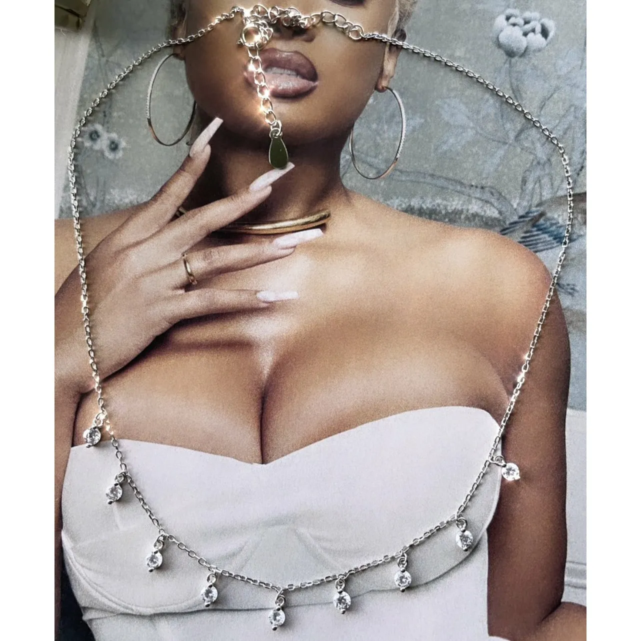 Silver Crystal Choker
