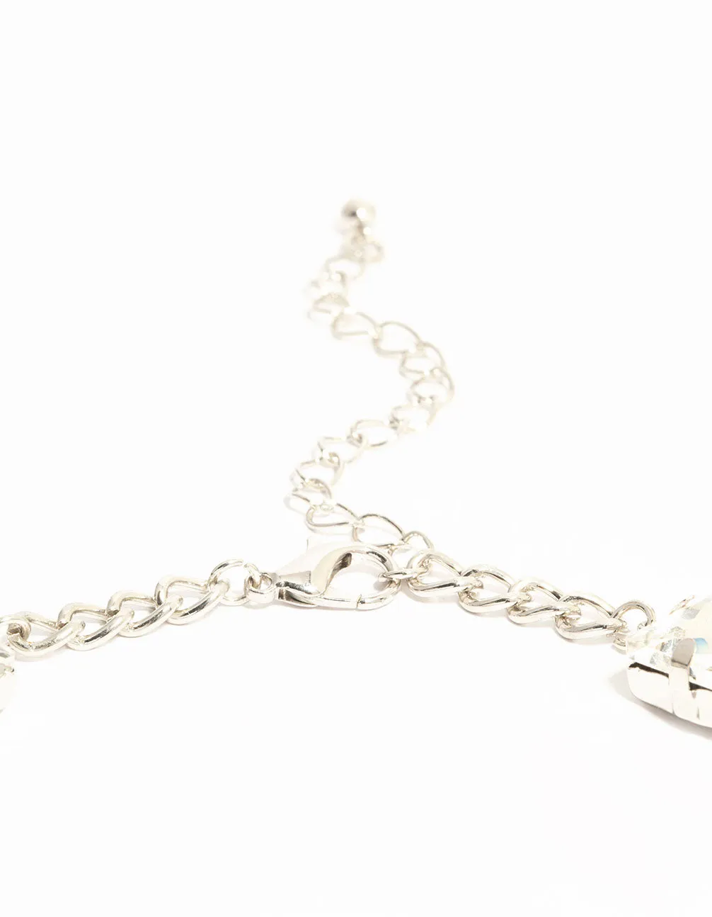 Silver Diamante Choker Necklace