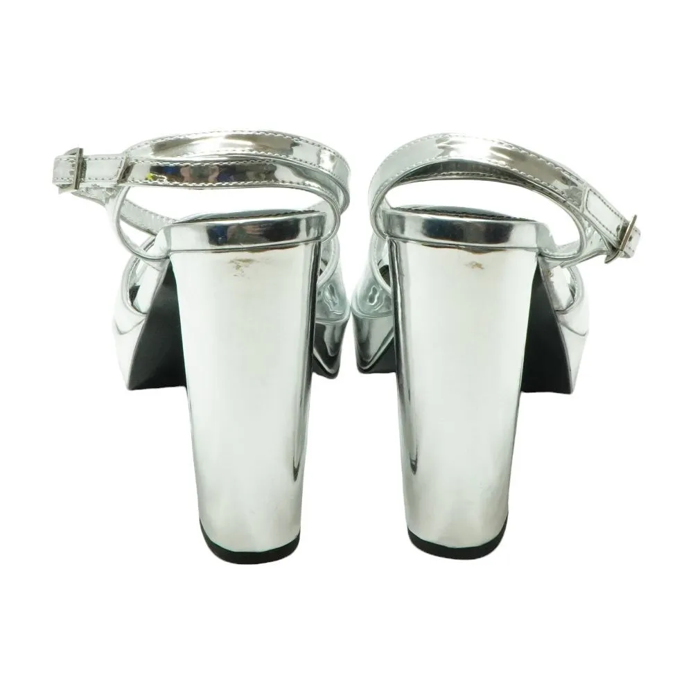 Silver Platform Heels