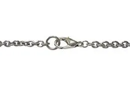 Silver Toned Etched Bloodhound Dog Pendant Necklace