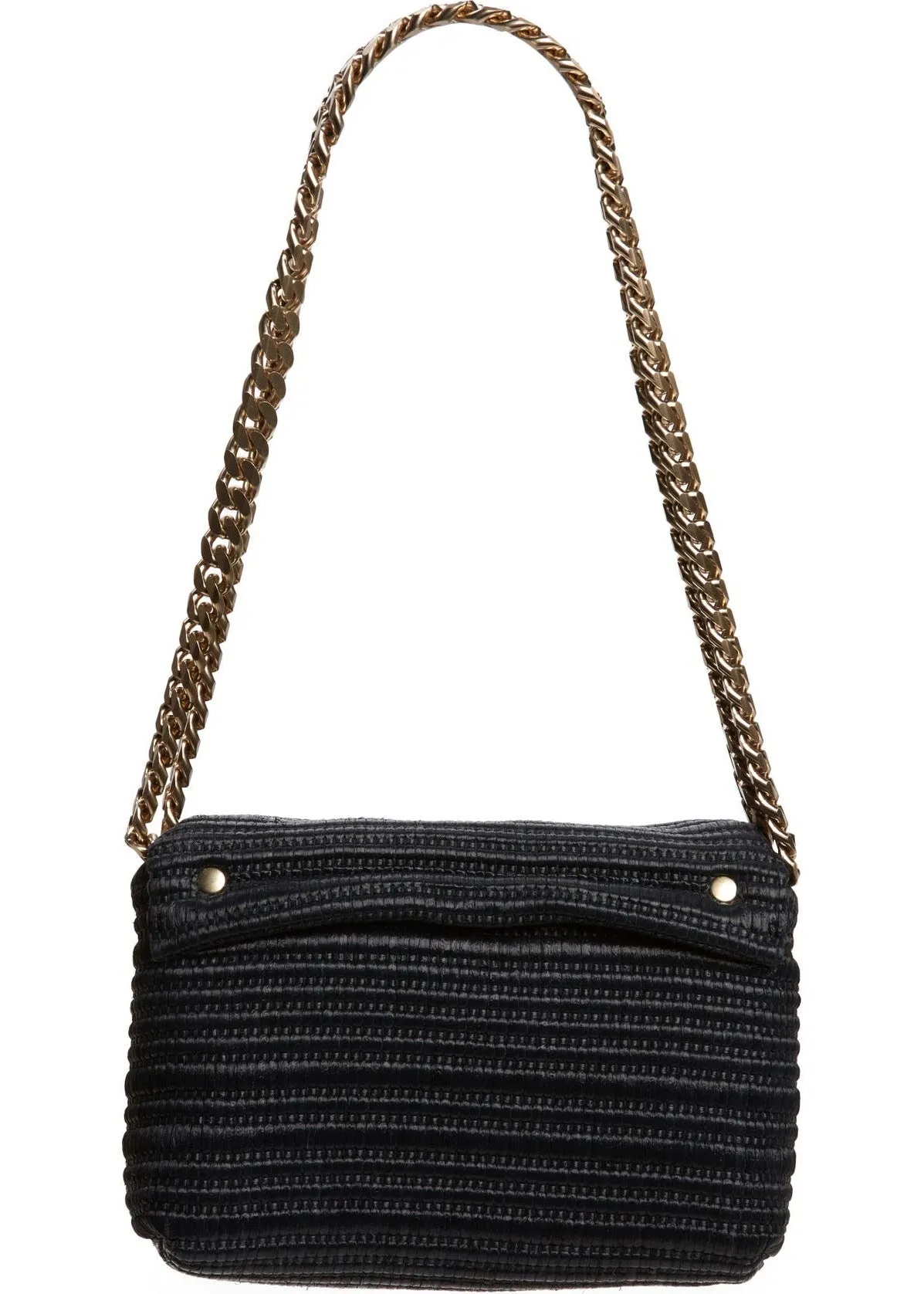 Small Raffia Ps Harris Bag (Black)