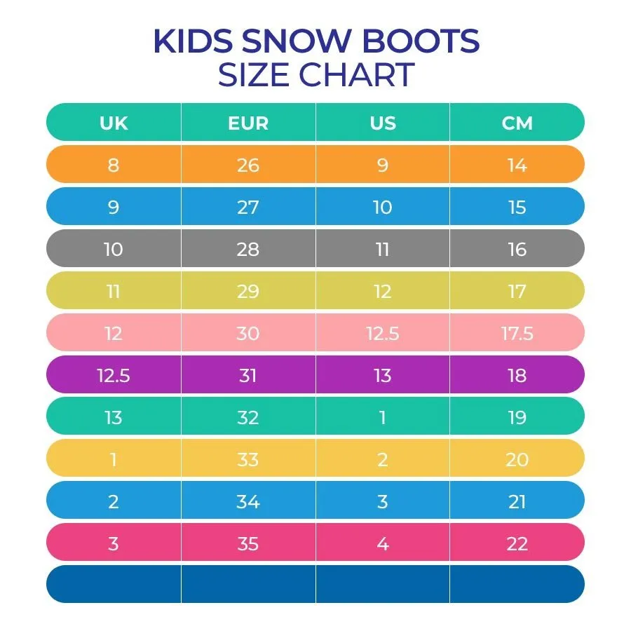 Snow White Glam Kids Winter Snowboots