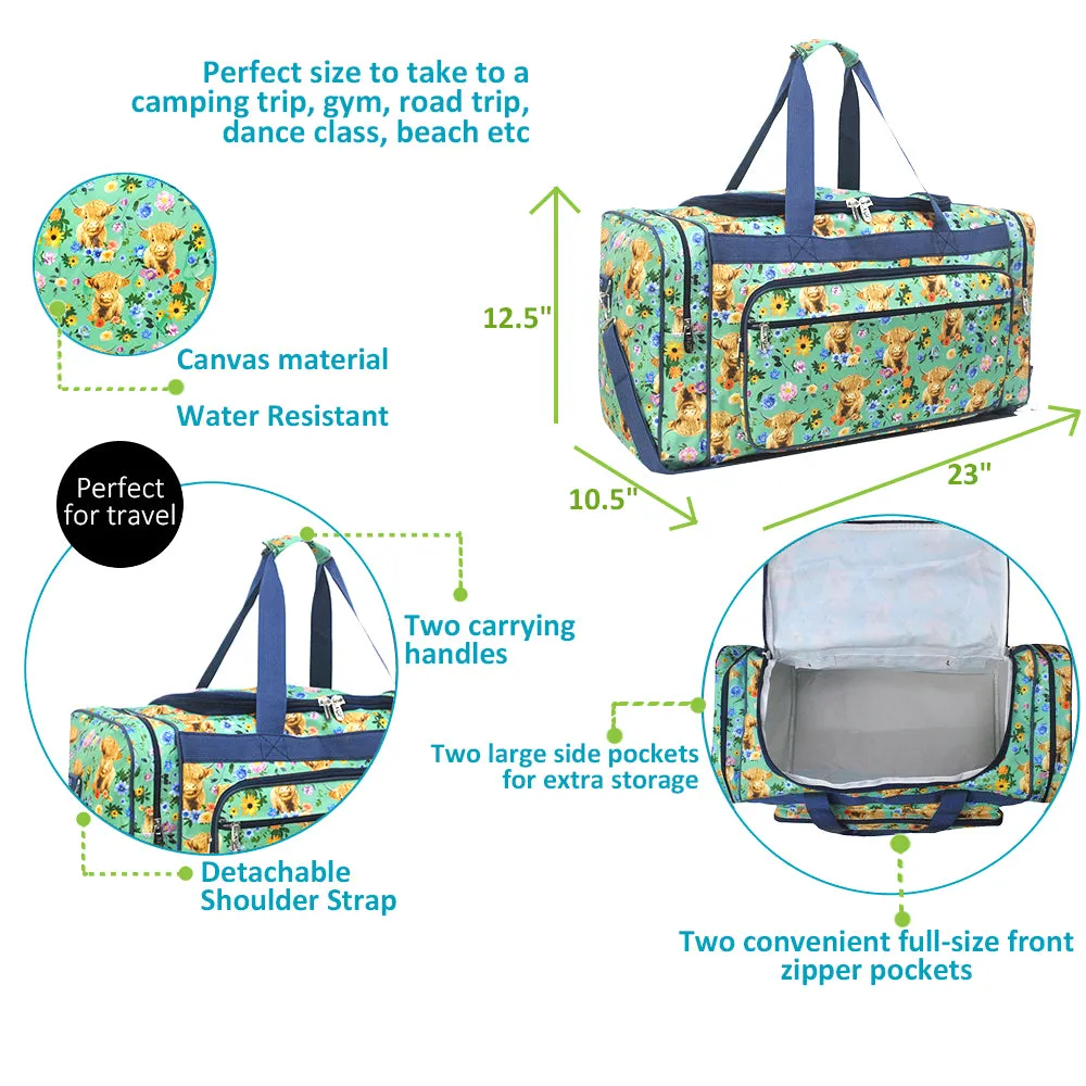 Soft Bovine Beauty NGIL Canvas 23" Duffle Bag