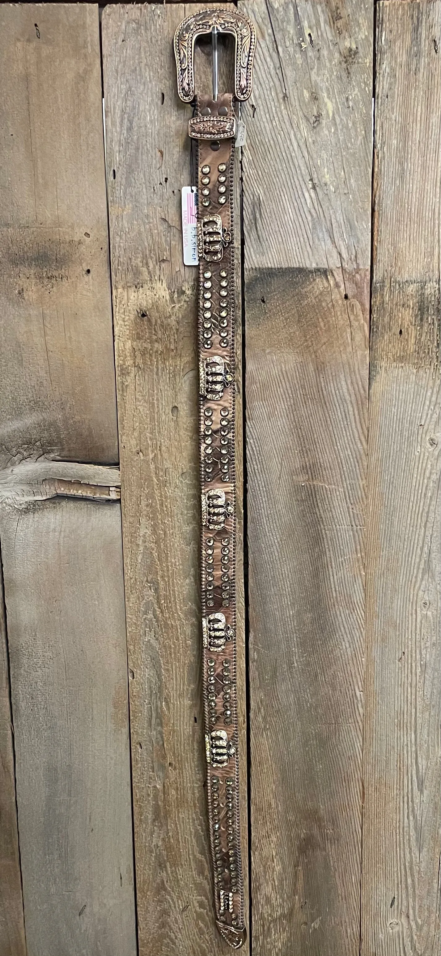 *SPECIAL MARKDOWN* LG Brown Leather Croc