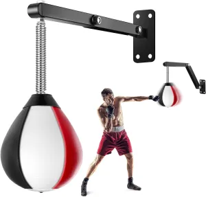 Speed Bags for Boxing, Height Adjustable Wall Mount Punching Bag
