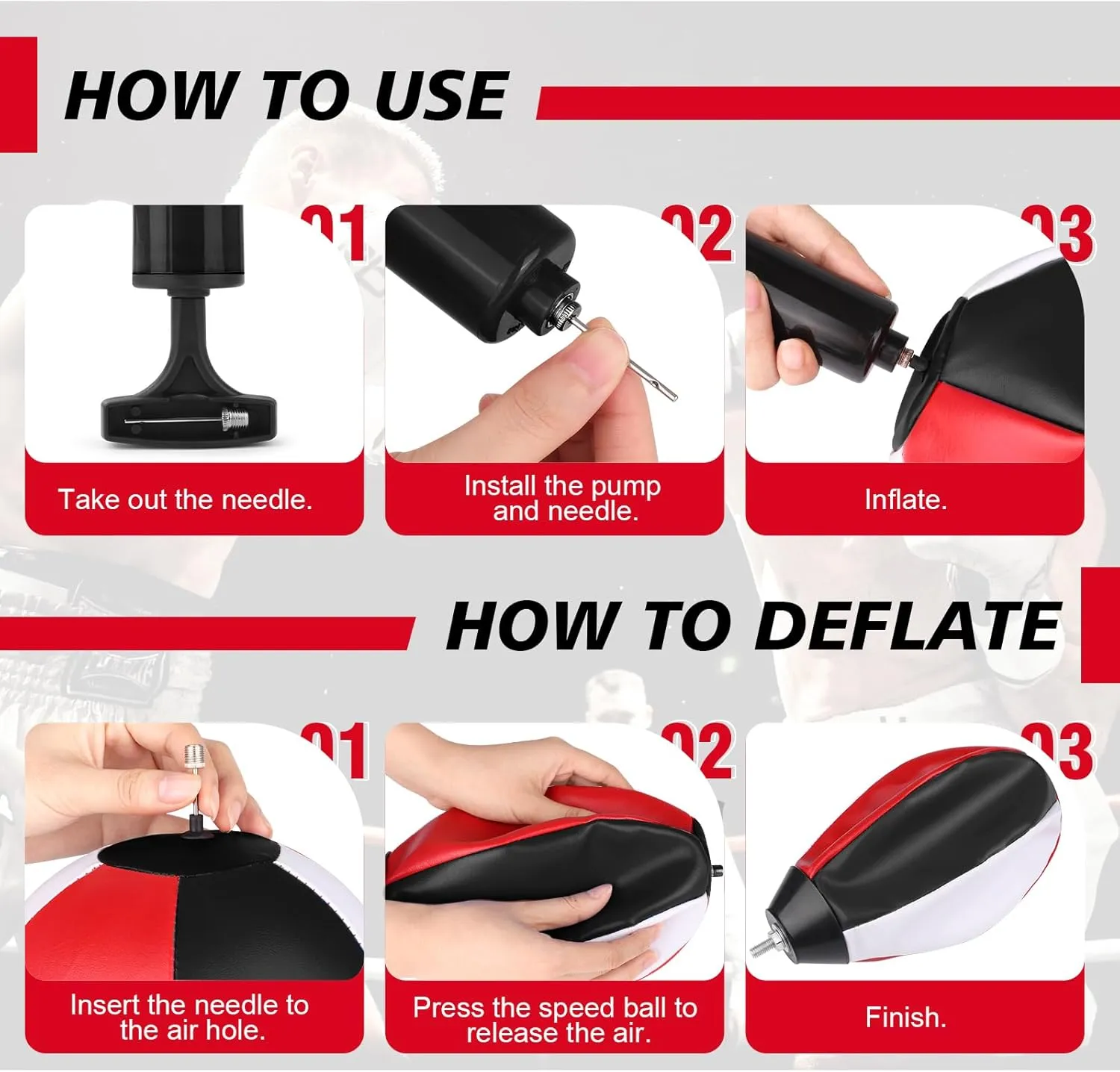 Speed Bags for Boxing, Height Adjustable Wall Mount Punching Bag
