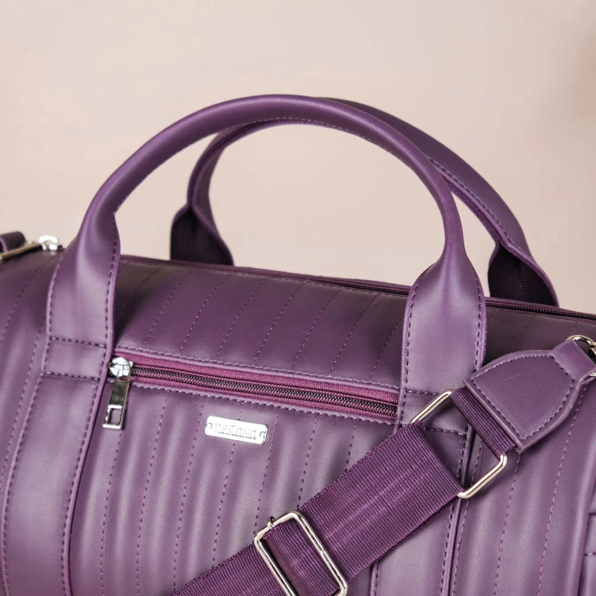 Sporty Duffle Bag Purple Set Of 2