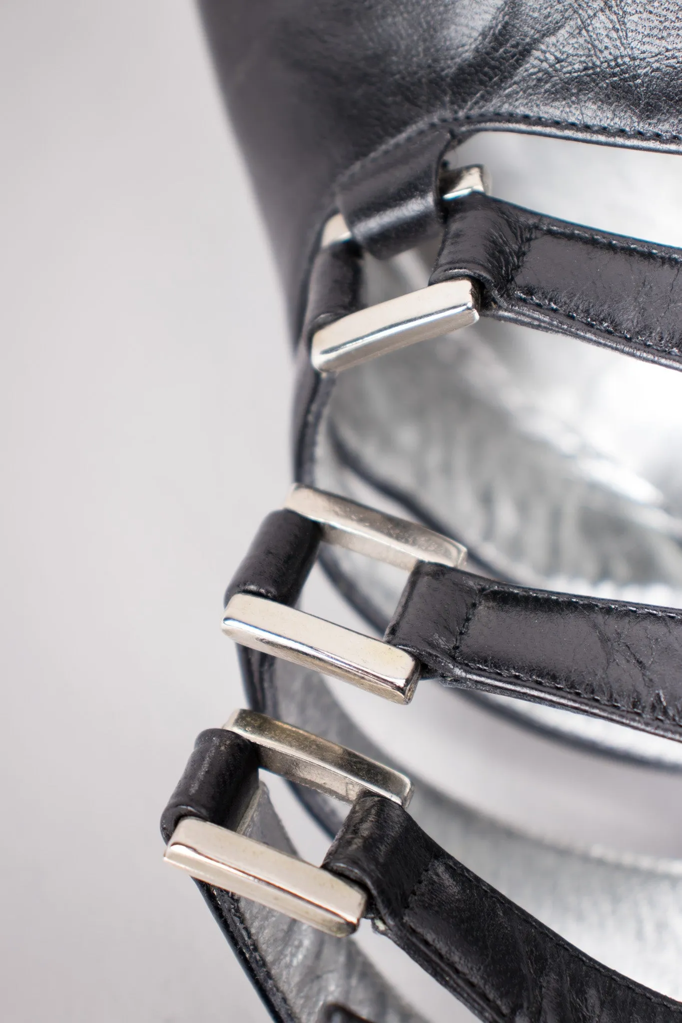Strappy Bondage Buckle Heels