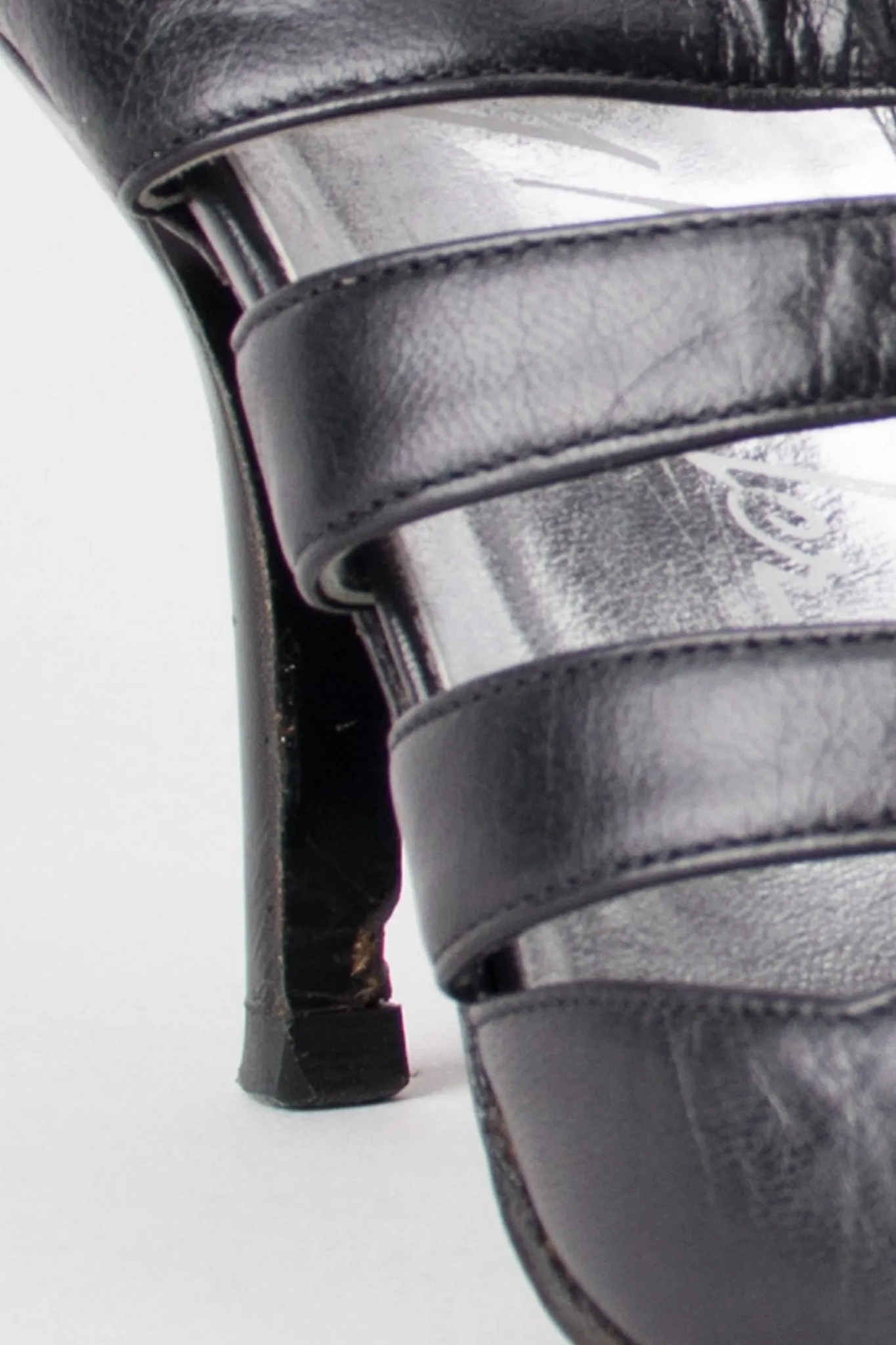 Strappy Bondage Buckle Heels