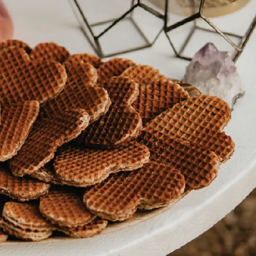 Stroopwafel Heart Wedding Favors