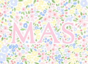 Summer Floral Luggage Tag