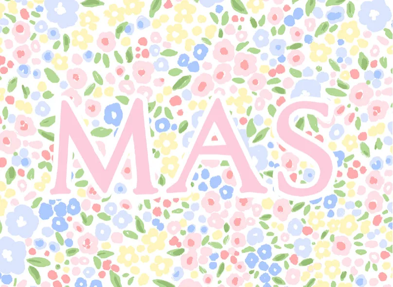 Summer Floral Luggage Tag