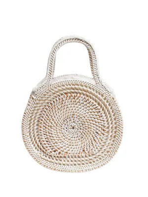 Sydney Raffia Satchel Bag ::RET