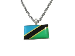 Tanzania Flag Pendant Necklace