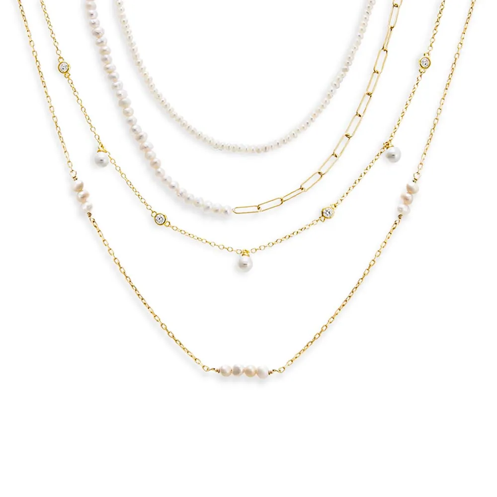 The Queen Of Pearls Necklace Combo Set