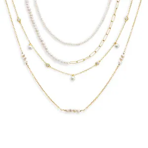 The Queen Of Pearls Necklace Combo Set