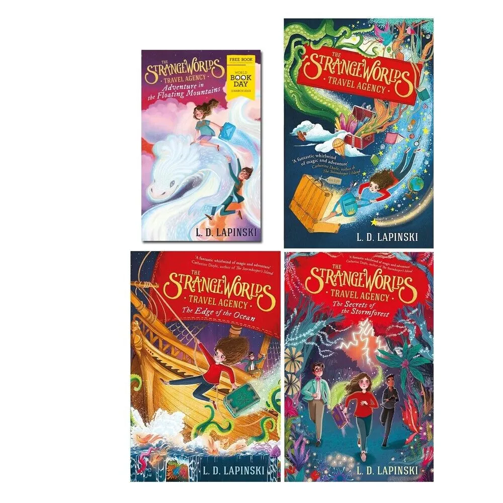 The Strangeworlds Travel Agency Collection 4 Books Set by L.D. Lapinski