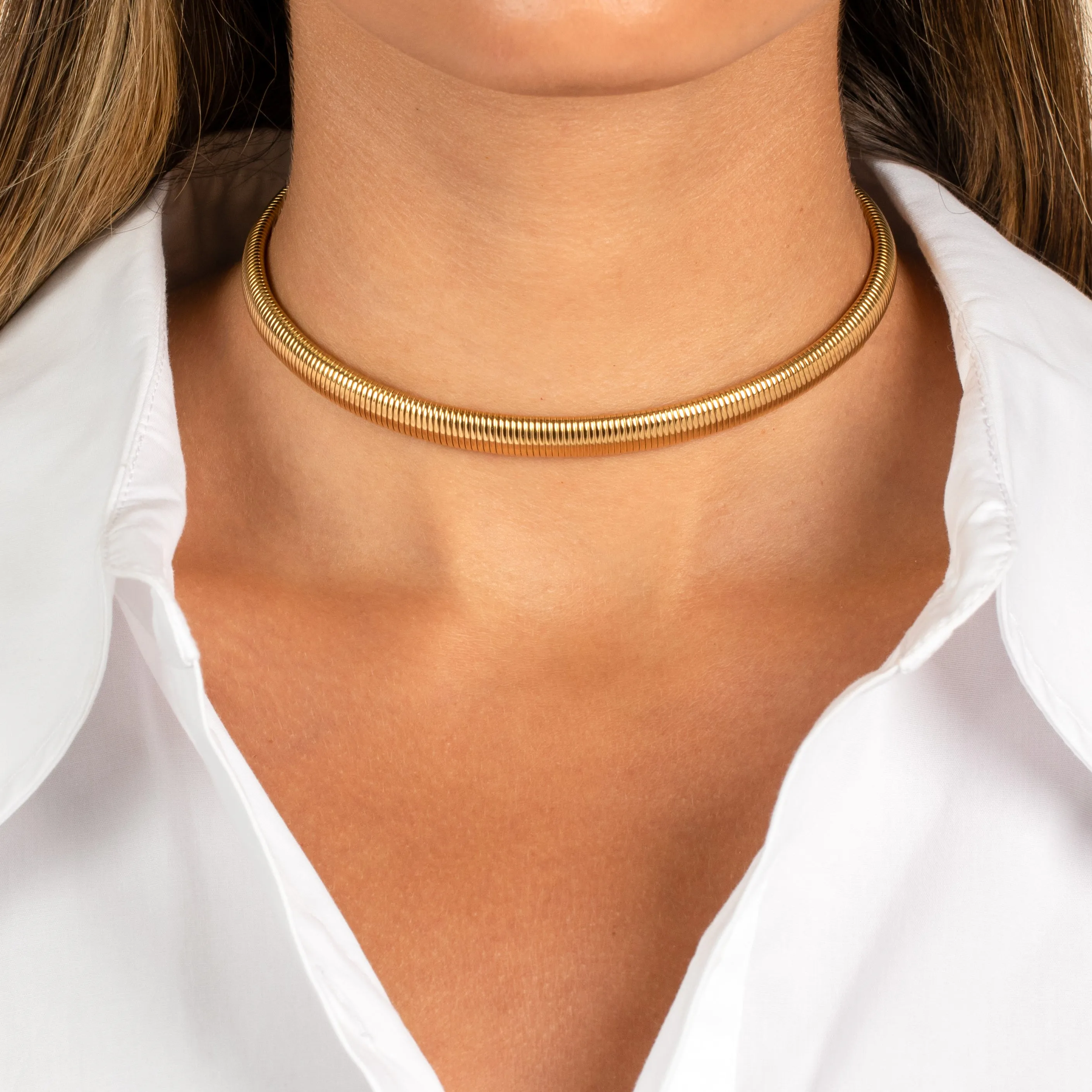 Thin Snake Chain Choker