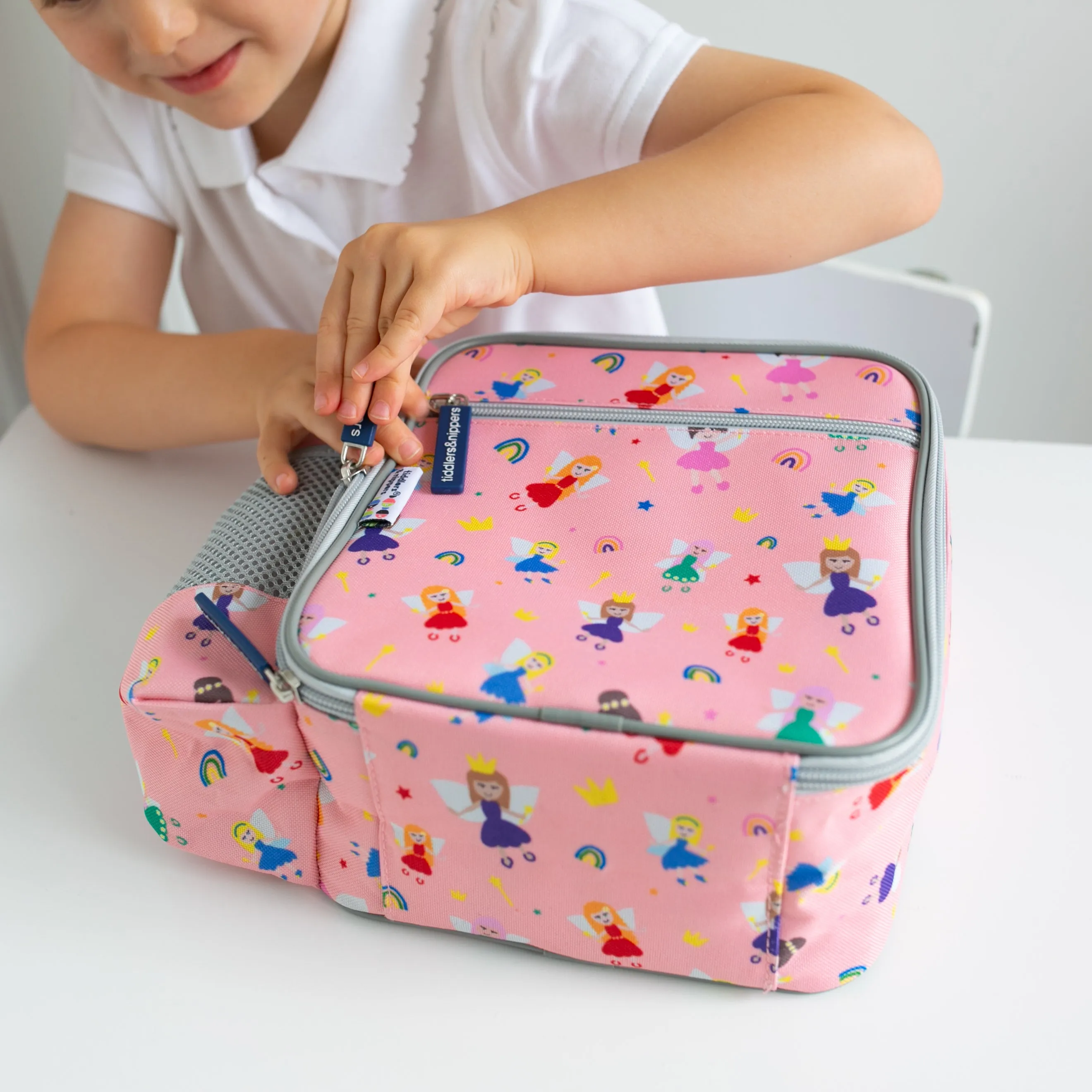Tiddler Kids Lunch Bag / Lunch Box | Insulated & Double Zipped | Carry Handle & Side Pocket