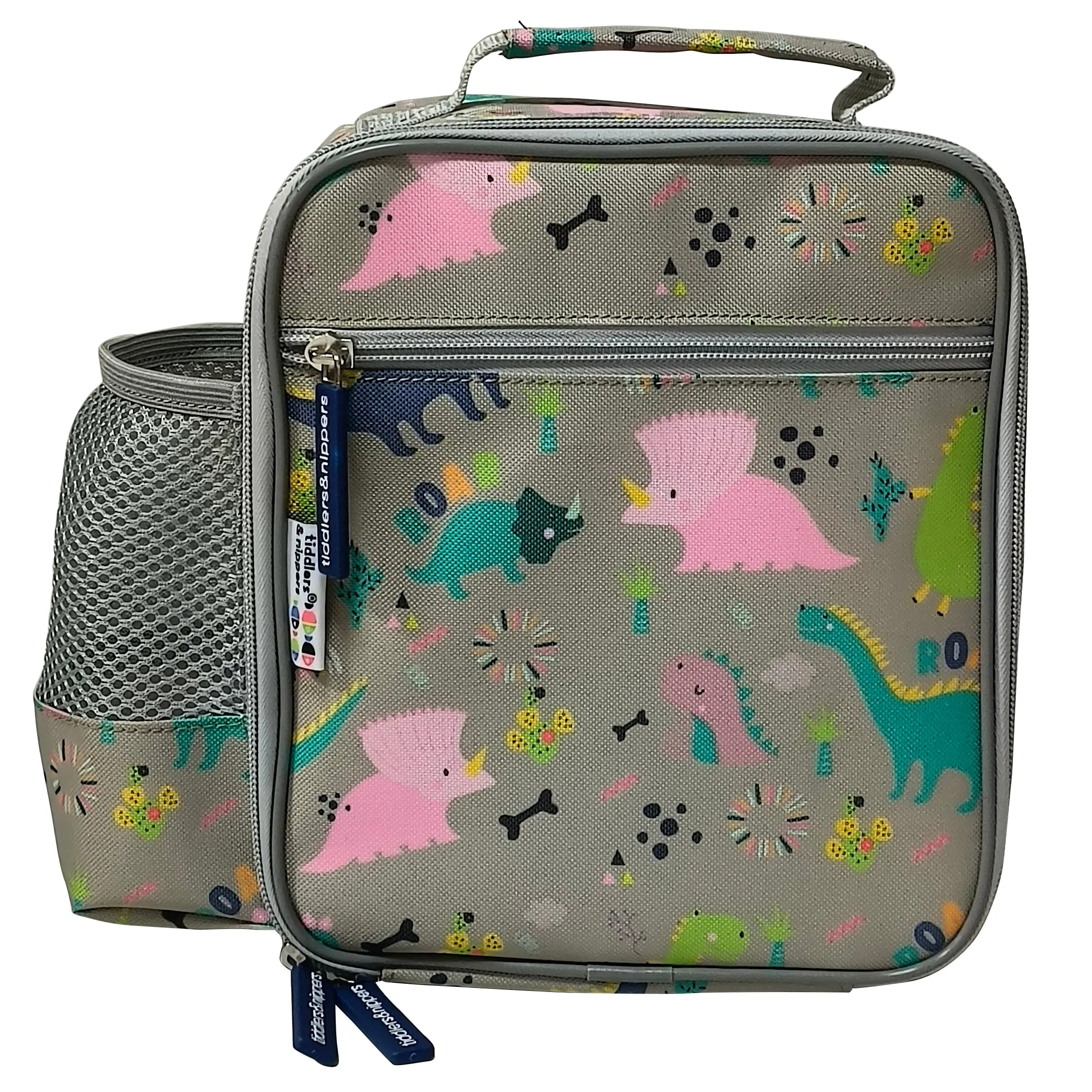 Tiddler Kids Lunch Bag / Lunch Box | Insulated & Double Zipped | Carry Handle & Side Pocket