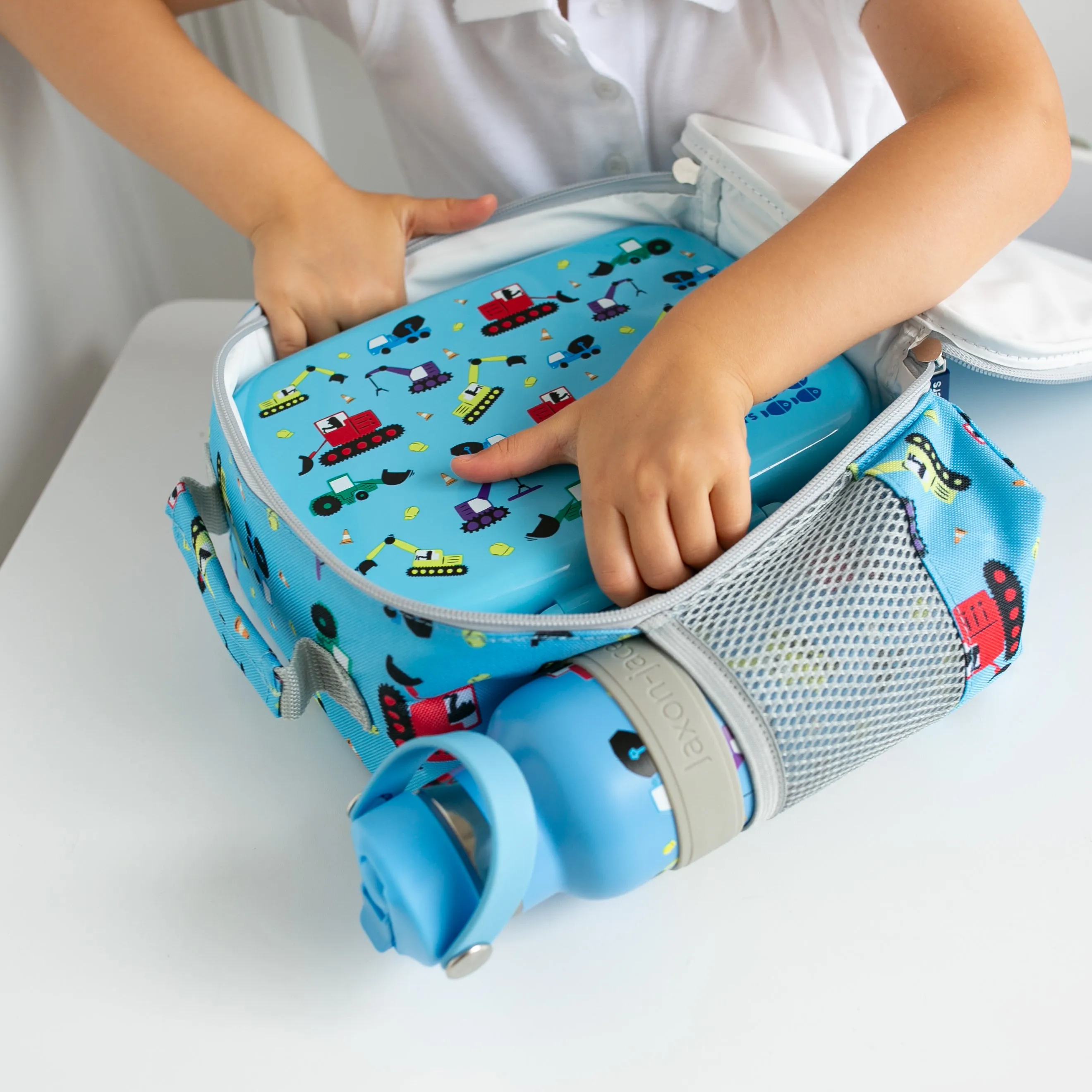 Tiddler Kids Lunch Bag / Lunch Box | Insulated & Double Zipped | Carry Handle & Side Pocket